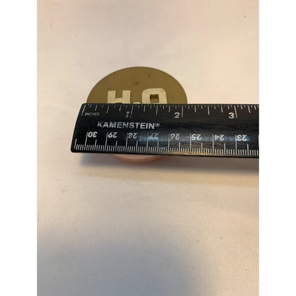 Vtg Pink Plastic Collapsible Folding Cup with Gold Tone H2O Metal Lid READ - Picture 3 of 6